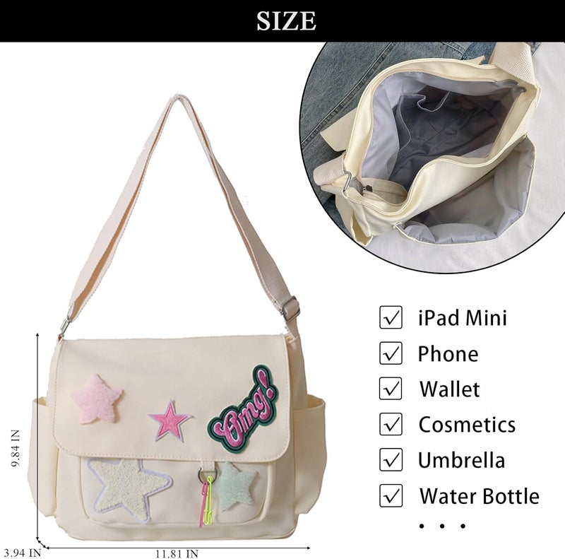 Extolove Cute Messenger Bag, Crossbody Bags for Women Kawaii Messenger Bags Purses - Image 4